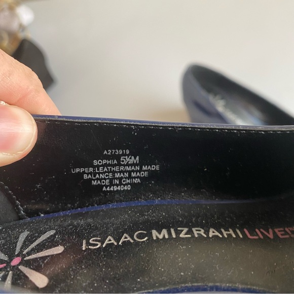 Blue patent leather heels Isaac mizrahi - Picture 3 of 3